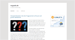 Desktop Screenshot of mypods.de